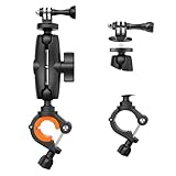 UNSTINCER Action Kamera Halterung für 8–35mm Stange für GoPro Hero 12 11 10 9 8 7 6 5 Insta360 DJI Osmo, Motorrad Spiegel Fahrrad Lenker Halter mit 1/4–20 Gewinde und für GoPro Adapter