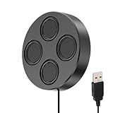 Magnetischer Lautsprecher, USB, hohe Lautstärke und tiefer Bass, mit Kabel, für Schreibtisch, kompakte Lautsprecher für Computer, für Tablet, Zuhause, Party, Arbeit, Klassenzimmer, Spiele, TV-Rack