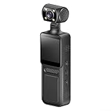 4K Body Clip Kamera mit Audio & Loop-Aufnahme, tragbarer Action-Recorder 4K/2K/1080P für Outdoor-Sport, Schwarz POV/Pocket/Vlog/Reisekamera