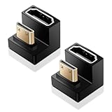 LUIRSAY Mini HDMI auf HDMI Winkel, 2PCS 8K@60Hz, 48Gbps UHD2.1, 180 Grad Adapter für Kamera/Laptop/Tablet/HDTV/Projektor