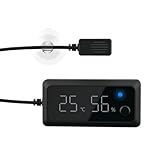 Feuchtemesser für Reptilien | Digital Reptilien Terrarium Jars Hygrometer - Digital Reptile Temp und Feuchtigkeitsmesser Hygrometer für Reptilien Tank Schlangenbehälter Zubehör Haustier Lesen Box