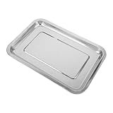 ULTECHNOVO Servierteller Hochwertige Backblech Grillzubehör Robuste und Langlebige Edelstahlschale für Gemüse und Snacks und Gastronomie