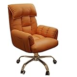 Bürostuhl, höhenverstellbar, neigbar, drehbar, bequemer Chefsessel mit Armlehnen und Fußstütze für Zuhause und Büro