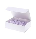 Weiße Geschenkbox 28x20x9cm Geschenkbox mit Deckel Groomsmen Graduierung dekorative Boxen mit Deckel Halloween