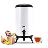 Professioneller Edelstahl-Wasserspender 6L, 8L, 10L, 12L - Thermoskanne mit Zapfhahn für Büro, Veranstaltungen, Gastronomie & Haushalt