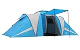 TIMBER RIDGE Zelt 4/6 Personen 2 Kabinen Camping Zelt Wasserdicht 3000mm Tunnelzelt Familienzelt Kuppelzelt mit Vorzelt für Camping Reise Outdoor Festival