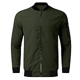 Generisch Herren Winterjacke Jacke Winter Farbvarianten Warm Bomberjacke Steppjacke Wintermantel Kunstfell Daunenjacke Leichte Outdoor Puffer Jacket Gepolstert Freizeit