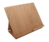 Tablet-Ständer aus Buche, Leseständer, Zeichenbrett, Tischstaffelei, Notenständer, Pad-Ständer, Lesewinkel einstellbar