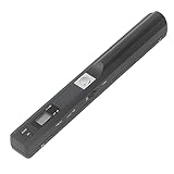 lyrlody Tragbarer Scanner, Handgehaltener Dokumentenfotoscanner mit Auflösungsmodi von 300 600 900 DPI, für XP 7 OS (Black)