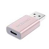 MOSWAG USB C Buchse zu USB Stecker Adapter, USB C zu USB Adapter kompatibel mit Apple MagSafe Ladegerät, iPhone 15/14/13/12 Pro Max, Apple Watch Series 9/8/7 Laptops, PC, Computer und mehr