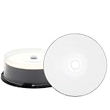 MediaRange Professional Line BD-R Dual Layer 50GB 6-fache Schreibgeschwindigkeit, vollflächig bedruckbar (Tintenstrahldrucker), Proselect weiß, voll metallisiert, 25er Cakebox