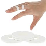Qianyu 4 Rollen Sporttape weiß Finger Tape Hypoallergenes Tapes 0.5 cm x 10 m Handball Zubehör hautfreundliches Klettertape Elastisches Kinesiologie Tape für Volleyball Torwart Training Kraftsport