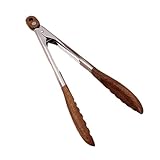Servierzange – 30 cm langes Werkzeug mit Verriegelung und rutschfest | für Holzgrill | für Küche, Salat, Grill, Brot, Toast, Pasta, Buffet, Fisch, Restaurant, Haus Picknick