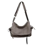 JSTHHTT Herren Messenger Bag Umhängetasche aus Canvas Aktentsche Studententasche Laptoptasche Schultertasche Kuriertasche, Herren Umhängetasche Groß, Damen Umhängetasche, Multi-Tasche aus Segeltuch