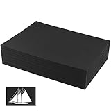 ZEONHEI 200 Blatt Kartonpapier Schwarze Tonpapier A4 Kopierpapier Schwarz, 180 g/m² Bastelkarton schwarzer Zeichenkarton A4 Fotokarton für Origami, DIY Scrapbooking, Einladungen