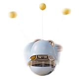 XIAOXIAOYU Leckerli-Puzzle für Katzen, Leckerli-Spender für Katzen, interaktives Trainingsspielzeug, interaktives Training für Kätzchen, Gewichtsverlust, Ball