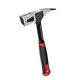 C&T Zimmermannshammer,Latthammer,Zimmererhammer,Spitzhammer, 600g Schlosserhammer, Engineer's Hammer, Fibreglass Handle