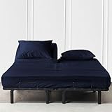 Top Split California-King-Bettwäsche-Sets für verstellbare Betten, halbgeteiltes Kali-Kingsize-Bettlaken-Set für verstellbare Betten, 45,7 cm tiefe Taschen, 99,1 cm geteiltes Oberlaken, Fadenzahl 600,
