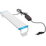 Toddmomy Aquarium LED Licht 28cm Dreifarbig Einstellbar Energiesparende Aquarienbeleuchtung für Pflanzenaquarien Langlebiges LED Aquariumlicht mit Verstellbarem Clipschlitz