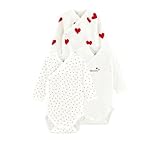 Petit Bateau Baby MädchenLangarm-Body für Neugeborene (3er Pack) , Variante 1, 0 Monate