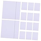 DIYEAH 1 Satz Fotorahmenpapier Bilderrahmen Kunstwerke Bilderrahmen Basteln Bilderrahmen Zubehör Fotorahmenmatte Rahmenmatten Passepartout Mit Bildschnitt Bild Matten Papierstau Weiß 20st