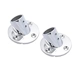 kPAnUHZ Kompatible Marine-Handlaufhalterungen für Boote, 2 Stück, 45 Grad, Edelstahl 316, Rundrohr-Geländerbefestigung für 22 mm und 25 mm(22MM)