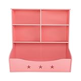 C-Juzarl Aufbewahrungsregal mit 3 Etagen Bücherregal Standregal Kinderzimmerregal Mehrzweck Organizer Kinderregal für Kinder Wohnzimmer