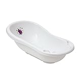 keeeper Hippo Ergonomische Babywanne, Ab 0 bis ca. 12 Monate, 84 cm, Wiktoria, Weiß