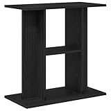 vidaXL Aquariumständer Schwarz Eichen-Optik 60x30x60 cm Holzwerkstoff, Aquarienschrank, Aquarienunterschrank, Aquarienständer, Aquariumunterschrank