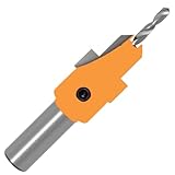 1 stücke 10mm Schaft HSS Holzbearbeitung Senker Router Bit Set Schraube Extractor Remon Abriss for Holz Fräser(02)
