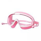 F Fityle 5x Schwimmbrille für Kinder, Schwimmbrille mit Ohrstöpsel, Tragbare, Bequeme Ohrstöpsel Brille, Antibeschlag Brille, für Das Freibad