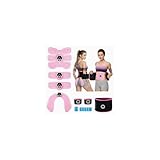 iWarmbase EMS Trainingsgerät, EMS Bauchmuskeltrainer Elektrisch,6 Modi & 19 Intensitäten EMS Bauchtrainer, Ganzkörper ABS/Bauch/Arm/Bein/Po Trainer