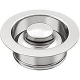 Müllentsorgungsflansch passend für Standard-8,9 cm Spülbeckenabflüsse aus Edelstahl mit Druck und Deckel für zuverlässige Küchenleistung