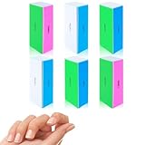 6 Stück Nagelpolierblock, Nagelfeilen Block, Feilen Nägel, Nagelglanz-Pufferblöcke, mit 4 Oberflächen,Einen Hochglanz Professionelle Nagelfeilen Polierer zum Formen Glätten und Polieren von Nägeln
