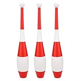 PODSJD Jonglierstäbe 3er Set, Profi Jonglierkeulen aus TPR, 52x9cm - Robust, Flexibles Jonglier - und Akrobatikspielzeug für Kinder und Erwachsene