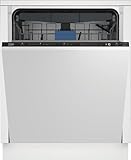 Beko BDIN38440 Einbau-Geschirrspüler 60 cm vollintegriert, für 14 Maßgedecke, 3 Spülebenen, 5 Temperaturen, Schnell+, SteamGloss Trocknung, CornerIntense, TrayWash