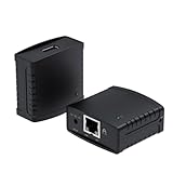USB Print Server Adapter, Printer Network Sharer, RJ45 LAN Port, High Integrated Chip, Built in Web Management Function, 10/100Mbps Ethernet to USB 2.0 Network Print Server(EU)