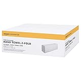 AmazonCommercial Multifold (Z-Falz) Papierhandtücher, 2-lagig Reines Zellulose, 4000 Blätter (200 Blätter, 20-er Pack), Blattgröße: 24 x 20,3 cm, H2-Spender Kompatibel