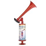 Stadionhorn, Manuelle Trompete, Luftdruck-Fanfare, Extrem Lautes Air Horn, Handheld Pumpe, Signalhorn für Sports, Fussball Fanfare (Große Größe)