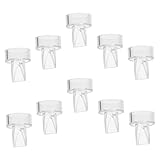 ZUNOXAZ 10 Stück Duckbill für Handmilchpumpen Rückflussverhinderer Frei Langlebiges Zubehör für Stillende Frauen Kompatibel mit Innendurchmesser