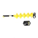 Schlangenbohrer, stoßfest, 6 Zoll Rotationsdurchmesser, Eisschneckenbohrer für 1/2 Zoll Bohrzange