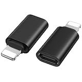 Tobfit Adapter Lightning auf USB C (2Stück),Lightning USB C Adapter für iPhone 14 13 12 11 Pro Max, iPad Pro/Air 5/Mini 6, iPad(Schwarz)
