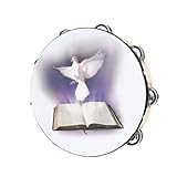 Bible Double Row Bells Tambourin Handbell Klatzdrum Tamburine Musikinstrument Für Partyspiele Spielen Einfaches Spielen