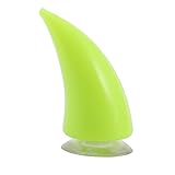 Cffuvros Motorrad Helm Horn, Universal Helm Devil Horn mit Sauger, Elastisches Design, Nicht Kratzer, Gummi Motorrad Helm Dekoration (Grün)
