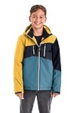 Killtec Jungen kow 204 by jckt Outdoorjacke Funktionsjacke mit Kapuze, Gelb, 164 EU