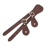Gatuida 2 Stück Verstellbare Western Sporenriemen aus Robustem PU Einlagig für Herren und Damen Geeignet für Outdoor Reitsport und Cowboy Stiefel Teiliges Langlebig und Komfortabel