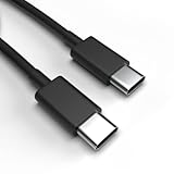 Justcom USB-C Ladekabel für Alcatel One Touch Idol 5S Schwarz 1 m Handy Schnellladekabel Datenkabel