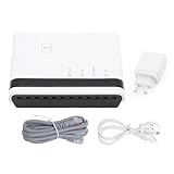 Drahtloser Druckserver, Gemeinsame Nutzung von 4 Druckern über 10/100 Mbit/s LAN über Ethernet oder 2,4 G Wireless-Netzwerk oder USB-Kabel, Plug-Play für W7 8 10 11 XP, für OS X