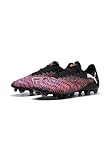 PUMA Unisex Future 8 Play FG/AG Fussballschuh, Black White-Glowing RED, 44 EU