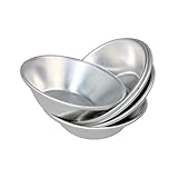 24 eloxierten Aluminium-Ei Tart Cupcake Kuchen Cookie Form Puddingform Backen Werkzeug